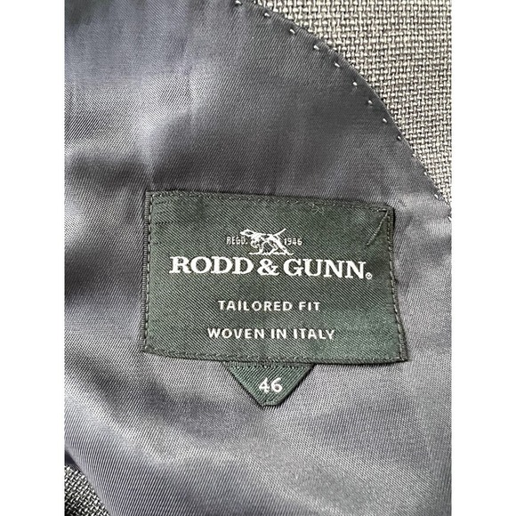 Rodd & Gunn Newbridge Wool Tailored Suit Jacket in Dusk Men's Size 46R NWT - Picture 7 of 7